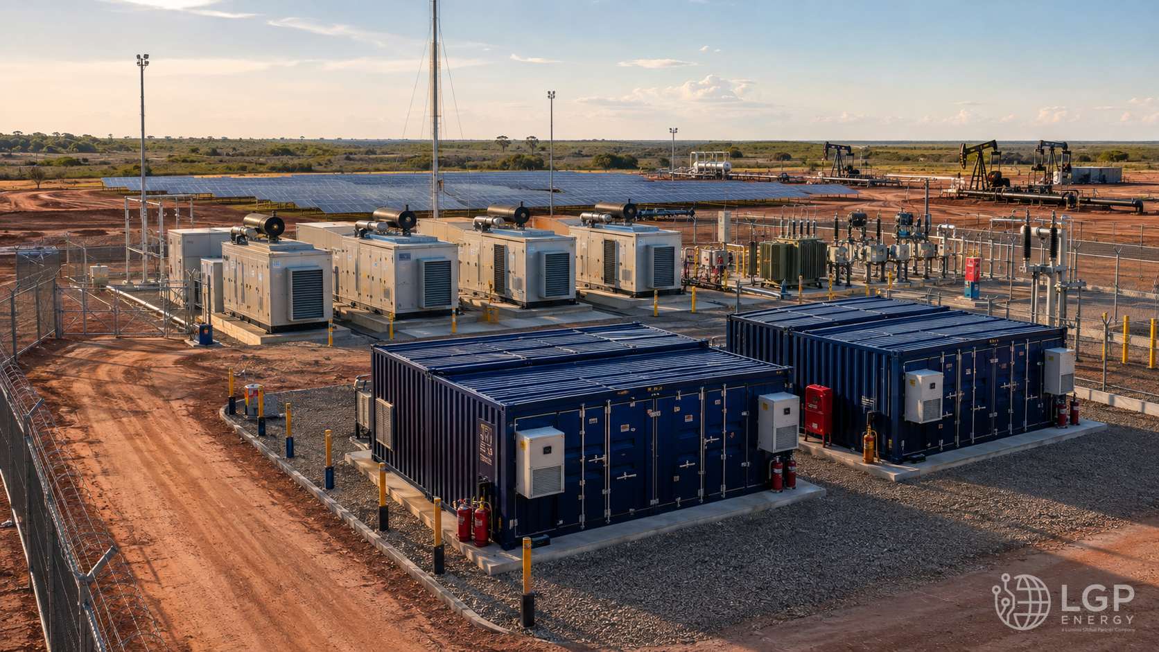 Sistema BESS y generación integrado en una instalación de petróleo y gas