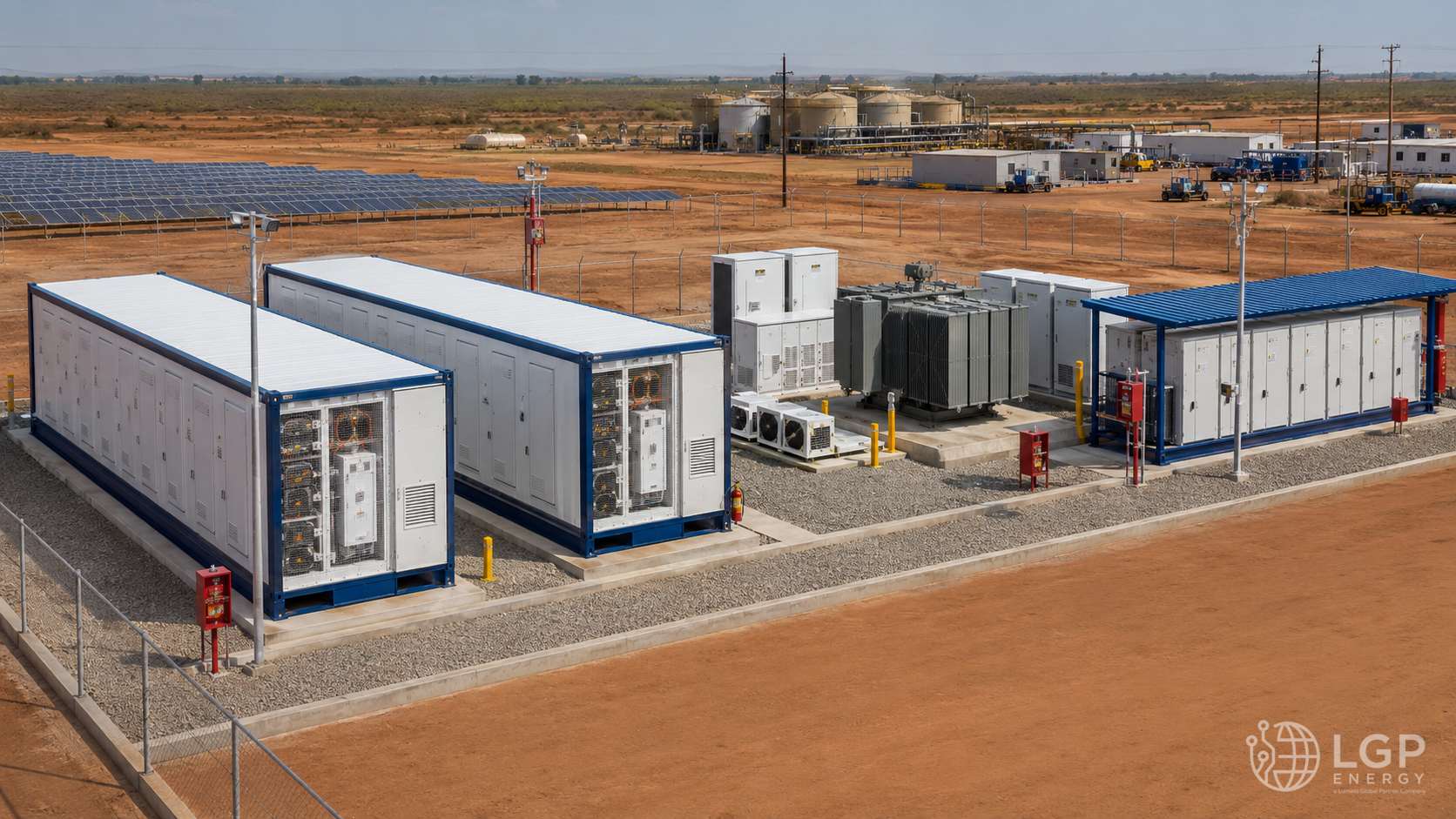 Sistemas BESS modulares en una instalación de petróleo y gas